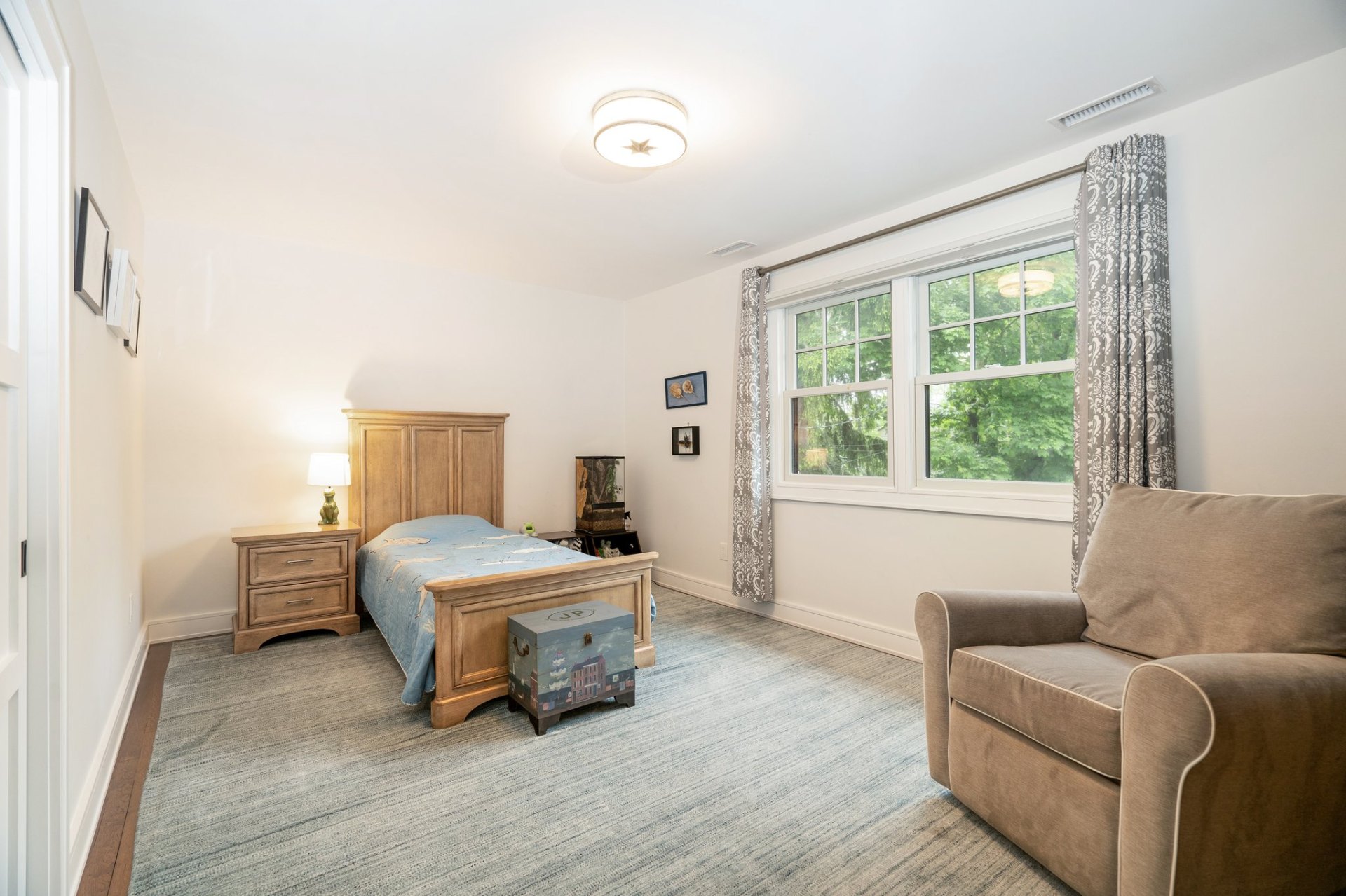 Spacious fourth bedroom with built in closet